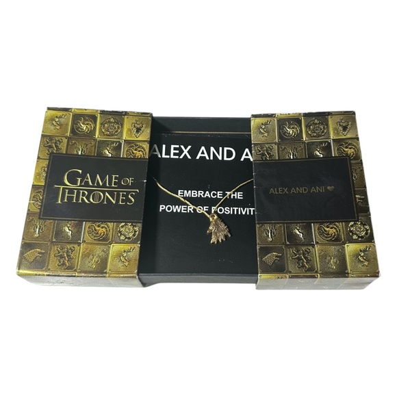 Alex and Ani Game of Thrones Lion Head Expandable Necklace Gold 100 Made - Picture 1 of 2